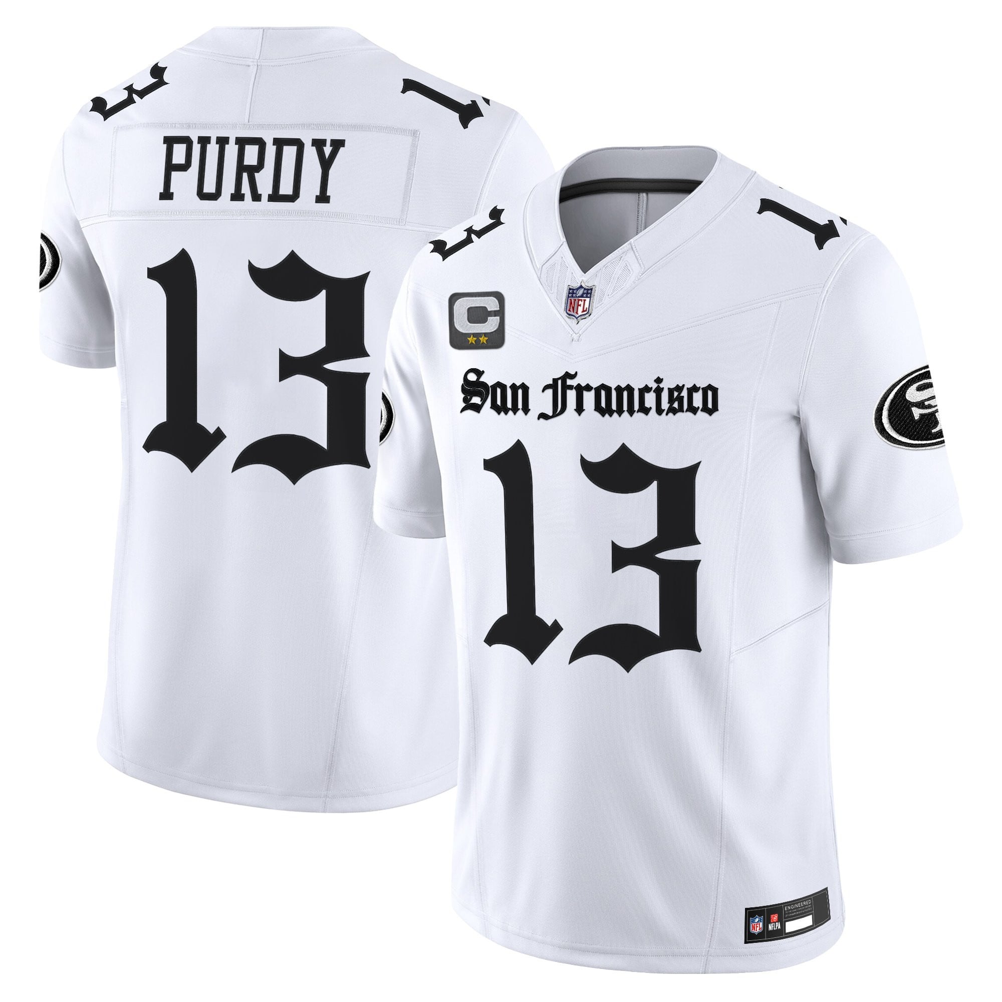 Men’s San Francisco 49ers ‘Gothic Edition’ Vapor Limited Jersey – All Stitched