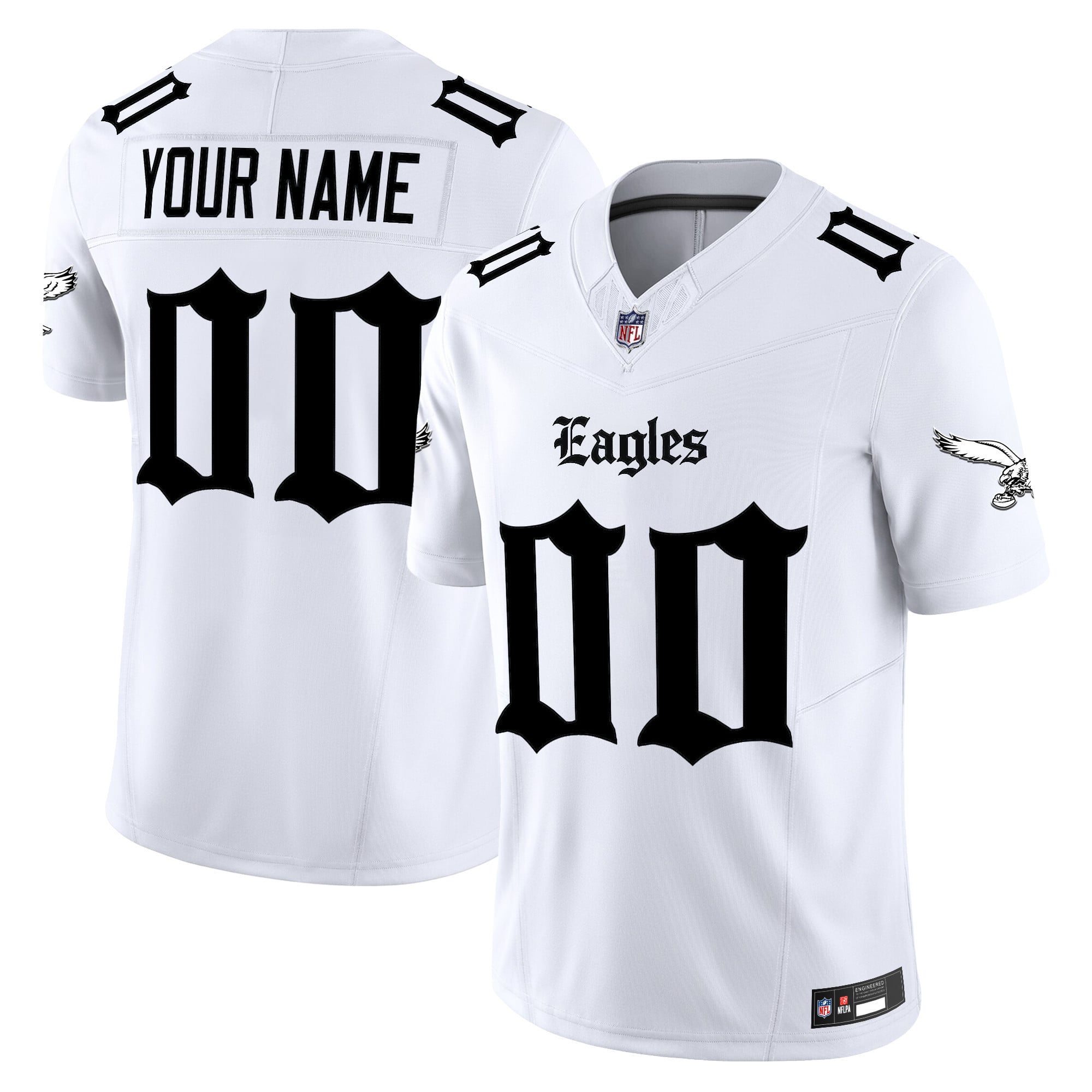Philadelphia Eagles ‘Gothic Philly Edition’ Vapor Limited Custom Jersey – All Stitched