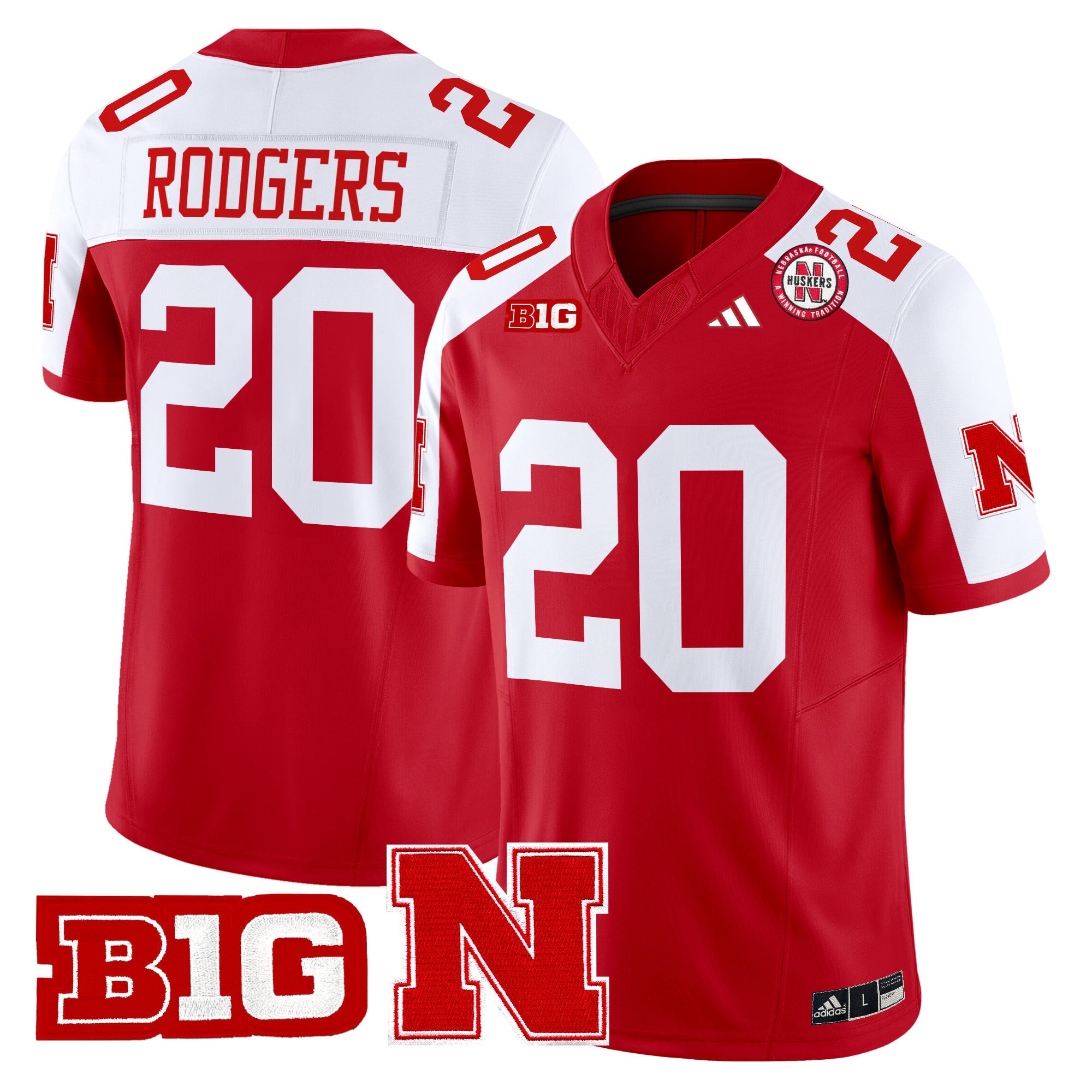 Men’s Nebraska Cornhuskers 2025 Vapor Limited Jersey – All Stitched