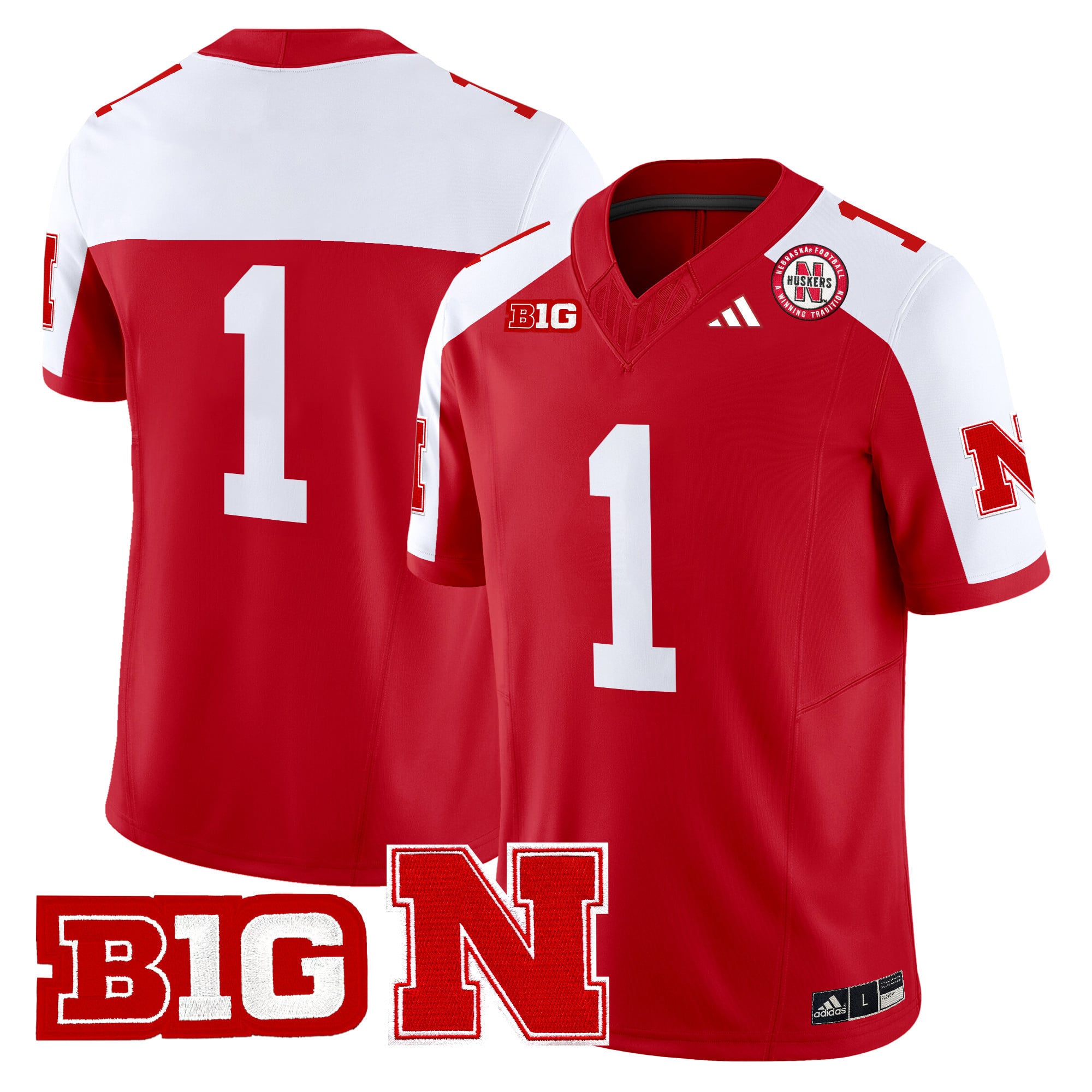 Men’s Nebraska Cornhuskers 2025 Vapor Limited Jersey – All Stitched