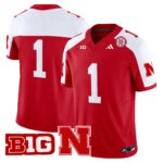 Men’s Nebraska Cornhuskers 2025 Vapor Limited Jersey – All Stitched