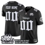 Minnesota Vikings ‘Gothic Norseblood Edition’ Vapor Limited Custom Jersey – All Stitched