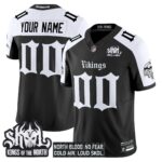 Minnesota Vikings ‘Gothic Norseblood Edition’ Vapor Limited Custom Jersey – All Stitched
