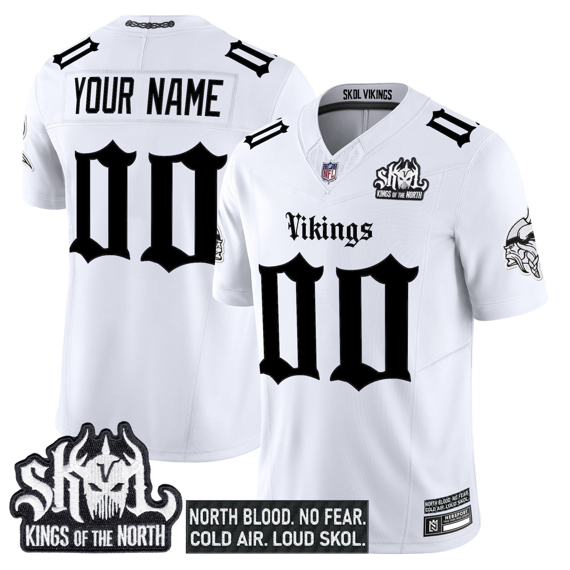 Minnesota Vikings ‘Gothic Norseblood Edition’ Vapor Limited Custom Jersey – All Stitched