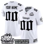 Minnesota Vikings ‘Gothic Norseblood Edition’ Vapor Limited Custom Jersey – All Stitched