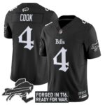 Men’s Buffalo Bills ‘Gothic Cold Front Edition’ Vapor Limited Jersey – All Stitched