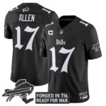 Men’s Buffalo Bills ‘Gothic Cold Front Edition’ Vapor Limited Jersey – All Stitched