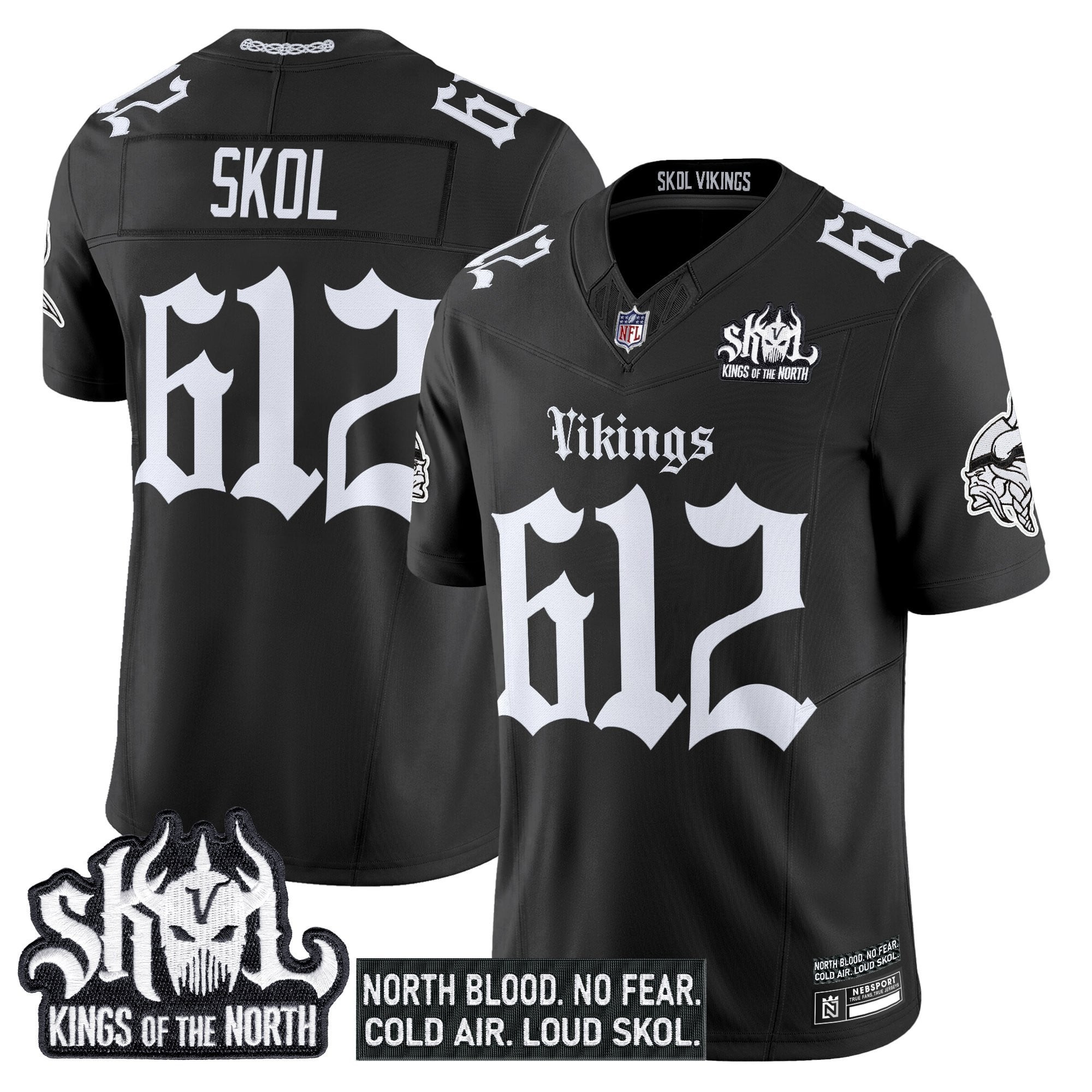 Men’s Minnesota Vikings ‘Gothic Norseblood Edition’ Vapor Limited Jersey – All Stitched