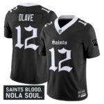 Men’s New Orleans Saints ‘Gothic Vieux Carré Edition’ Vapor Jersey – All Stitched