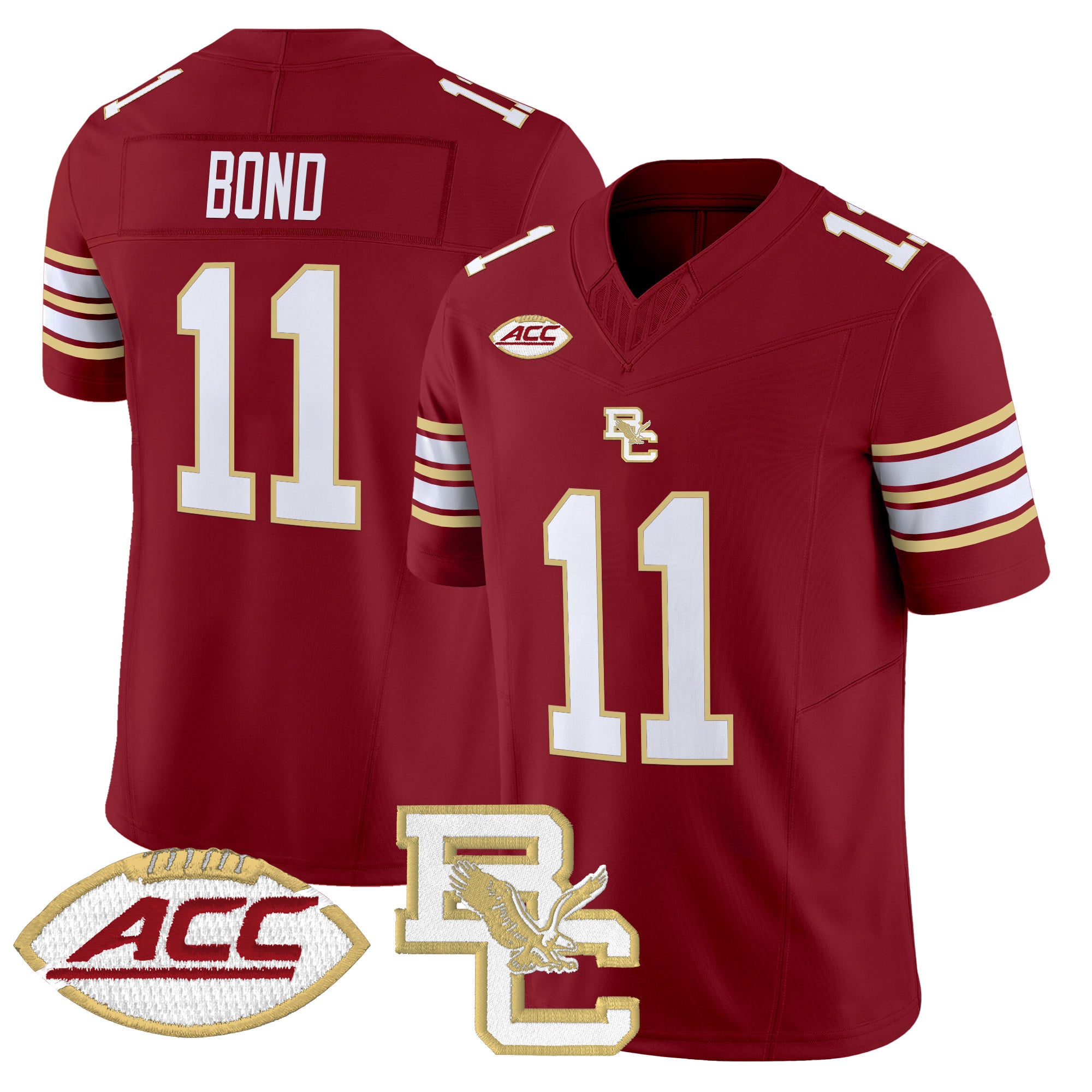 Men’s Boston College Eagles 2025 Vapor Limited Jersey – All Stitched