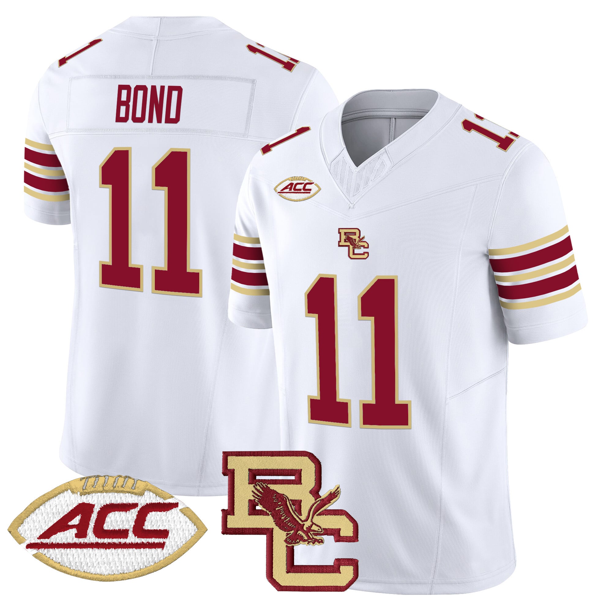 Men’s Boston College Eagles 2025 Vapor Limited Jersey – All Stitched