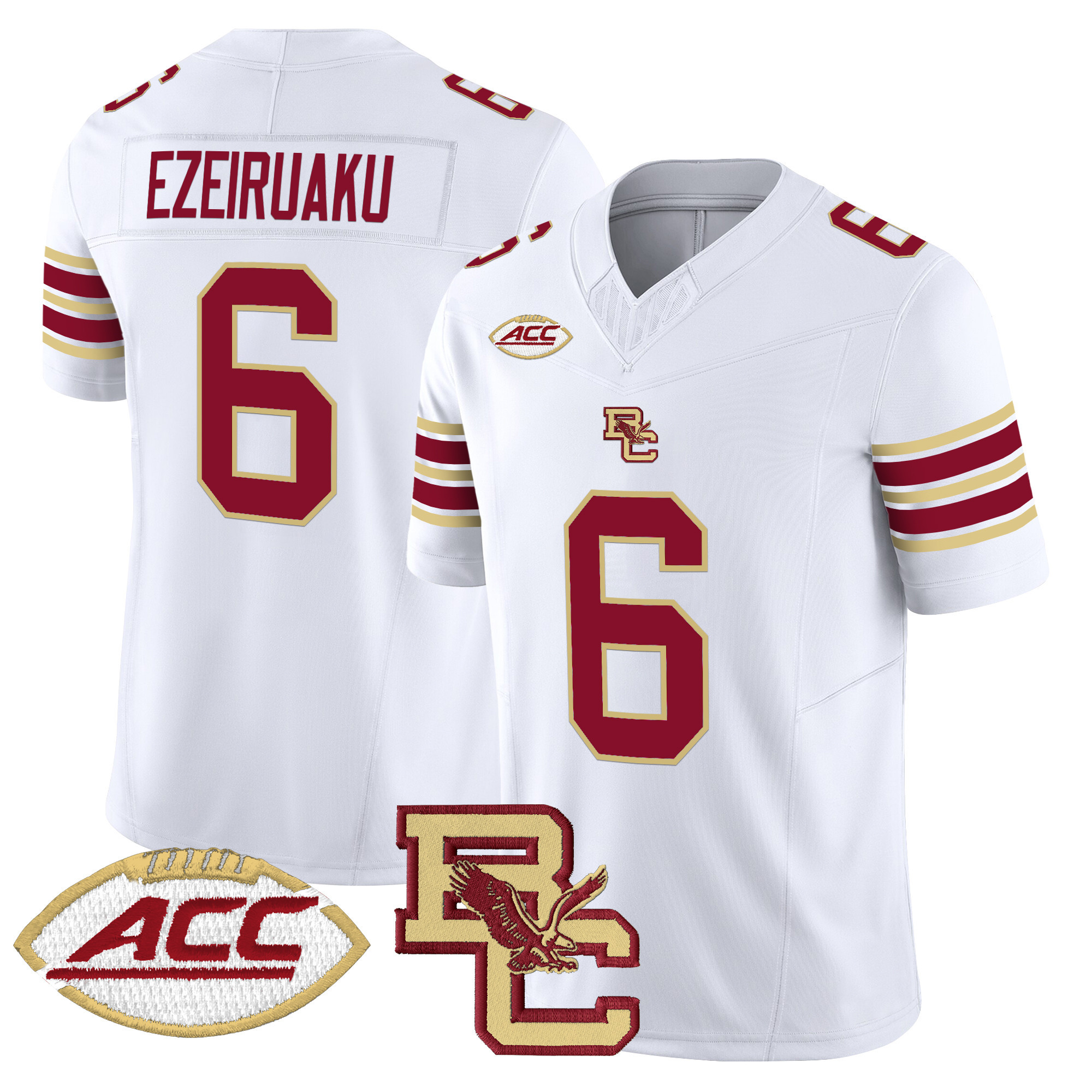 Men’s Boston College Eagles 2025 Vapor Limited Jersey – All Stitched
