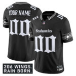 Seattle Seahawks ‘Gothic Rain City Shadows Edition’ Vapor Limited Custom Jersey – All Stitched