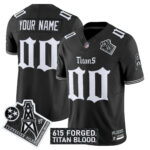 Tennessee Titans ‘Titan Gothic Shadows Drop’ Vapor Limited Custom Jersey – All Stitched