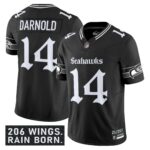 Men’s Seattle Seahawks ‘Gothic Rain City Shadows Edition’ Vapor Limited Jersey – All Stitched