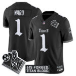 Men’s Tennessee Titans ‘Titan Gothic Shadows Drop’ Vapor Limited Jersey – All Stitched