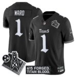 Men’s Tennessee Titans ‘Titan Gothic Shadows Drop’ Vapor Limited Jersey – All Stitched