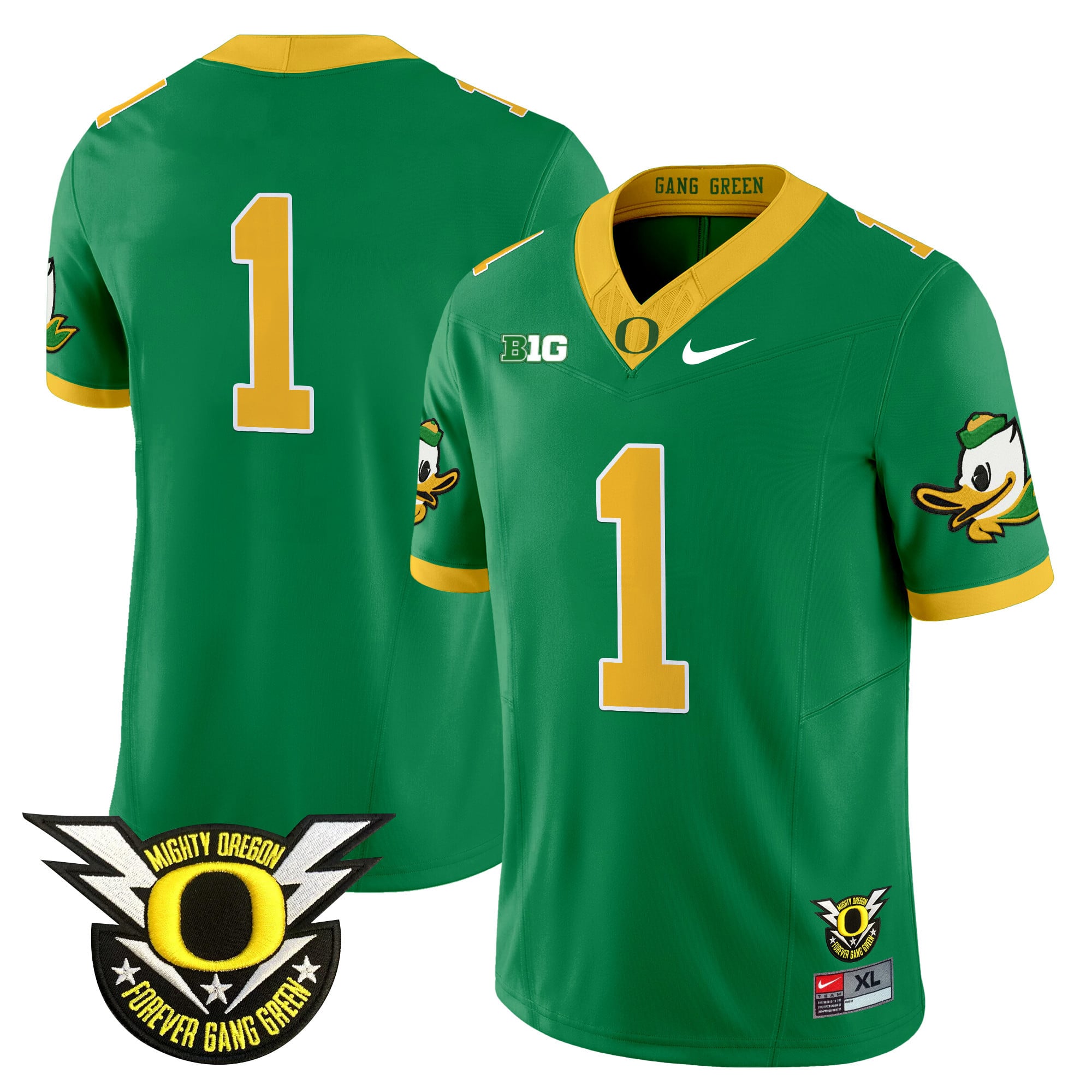 Men’s Oregon Ducks 2025 Vapor Limited Jersey V2 – All Stitched