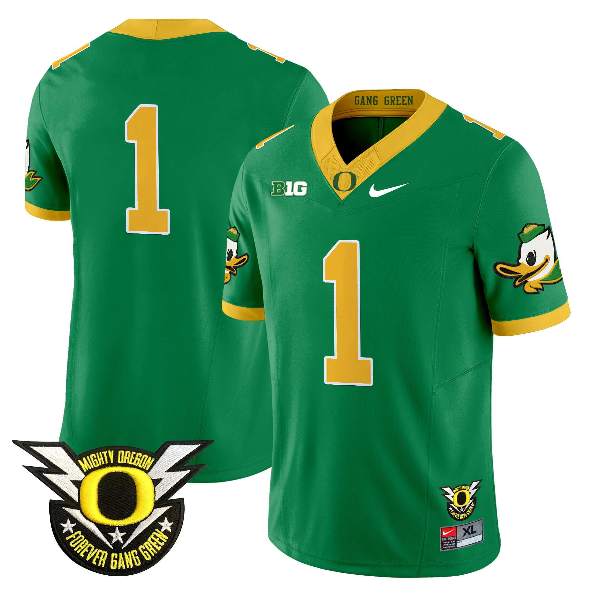 Men’s Oregon Ducks 2025 Vapor Limited Jersey V2 – All Stitched
