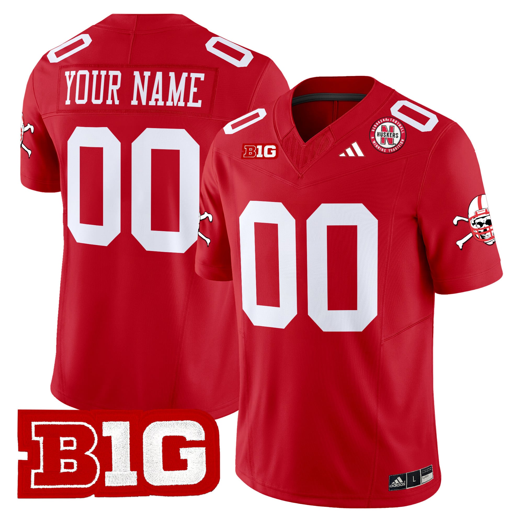 Nebraska Cornhuskers 2024 Vapor Limited Custom Jersey V2 – All Stitched