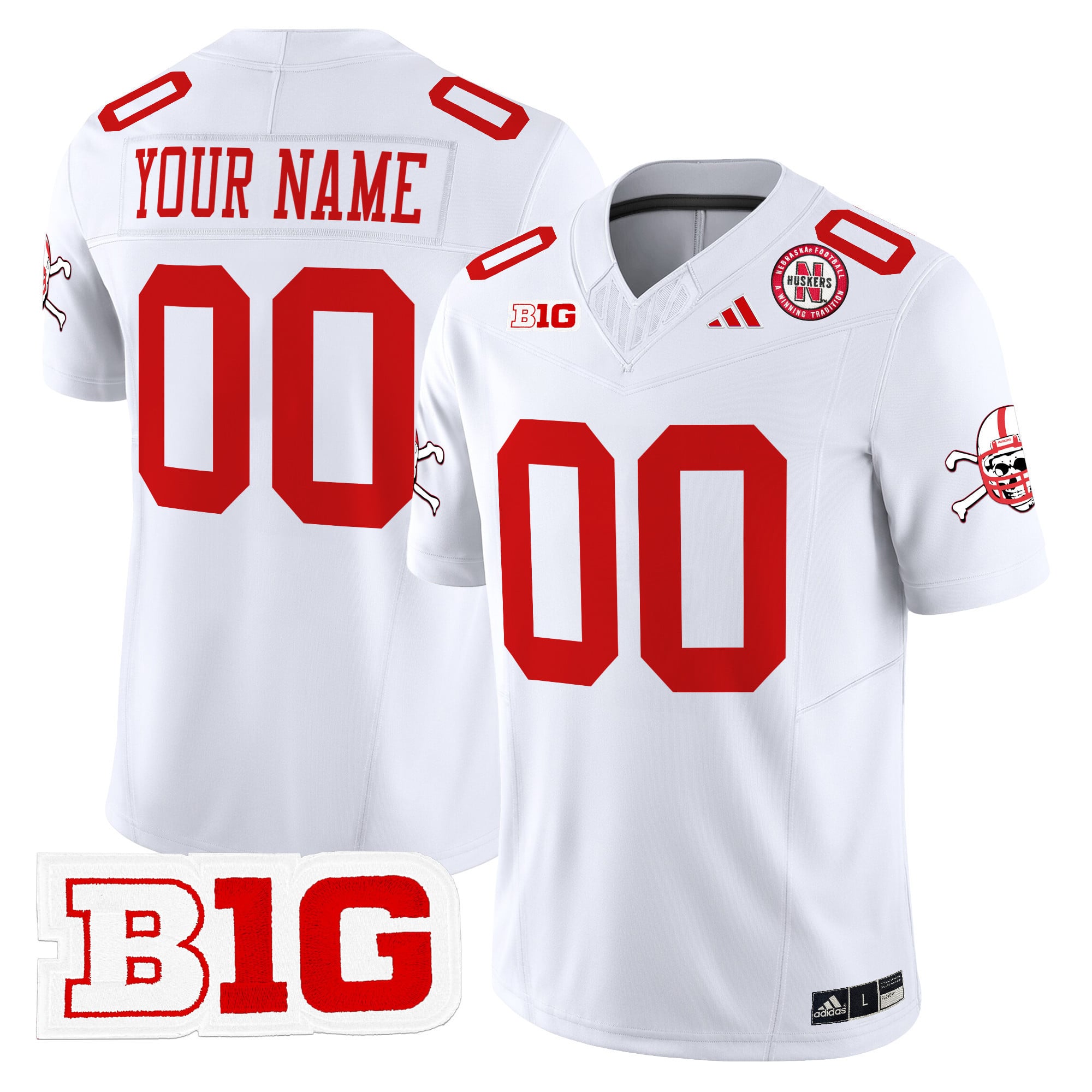 Nebraska Cornhuskers 2024 Vapor Limited Custom Jersey V2 – All Stitched