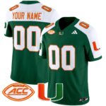 Miami Hurricanes 2025 Vapor Limited Custom Jersey – All Stitched