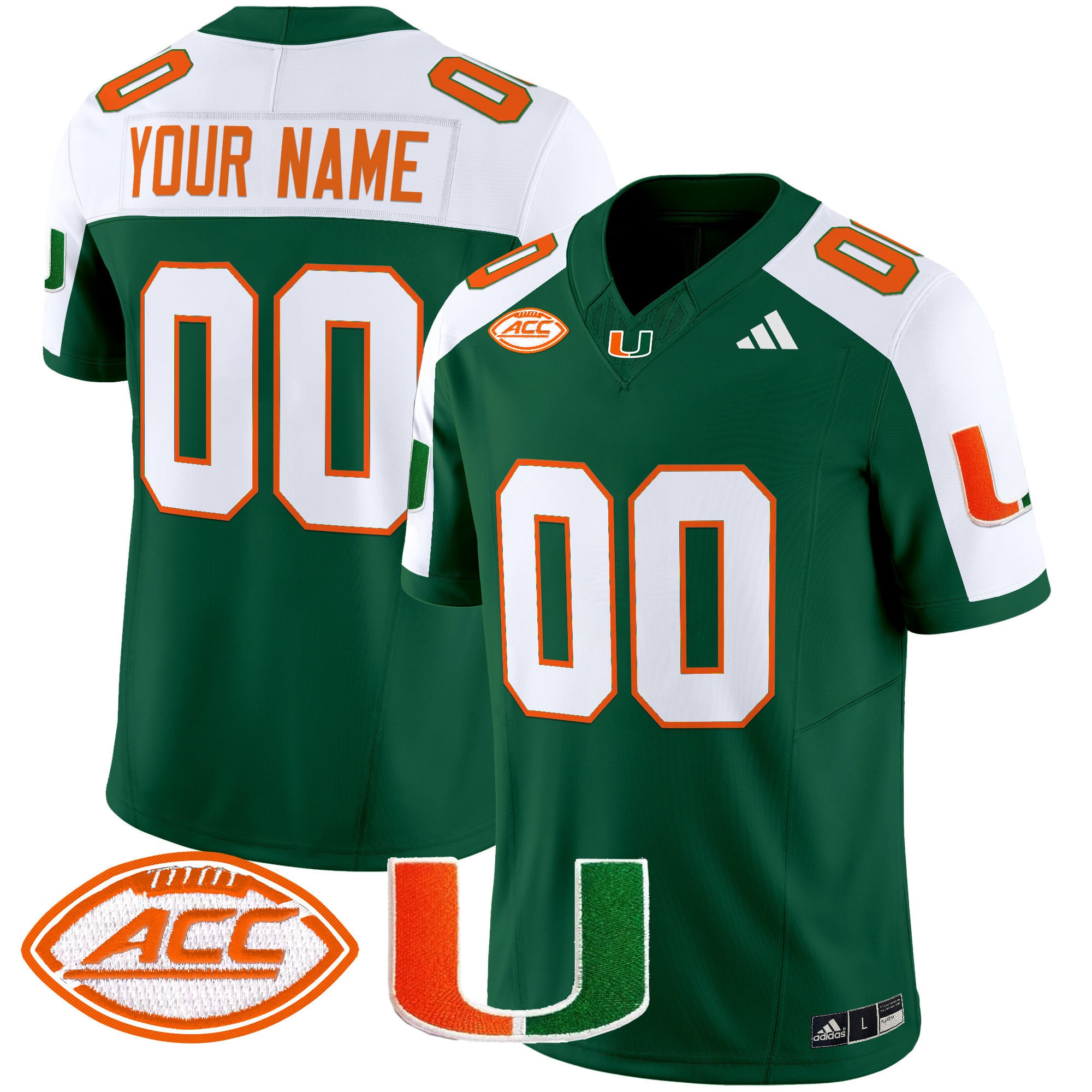 Miami Hurricanes 2025 Vapor Limited Custom Jersey – All Stitched