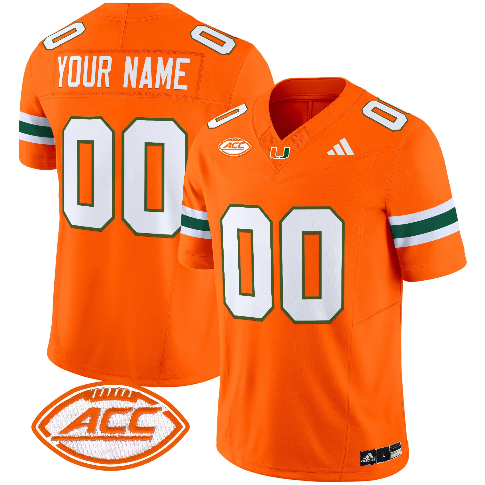 Miami Hurricanes 2025 Vapor Limited Custom Jersey – All Stitched