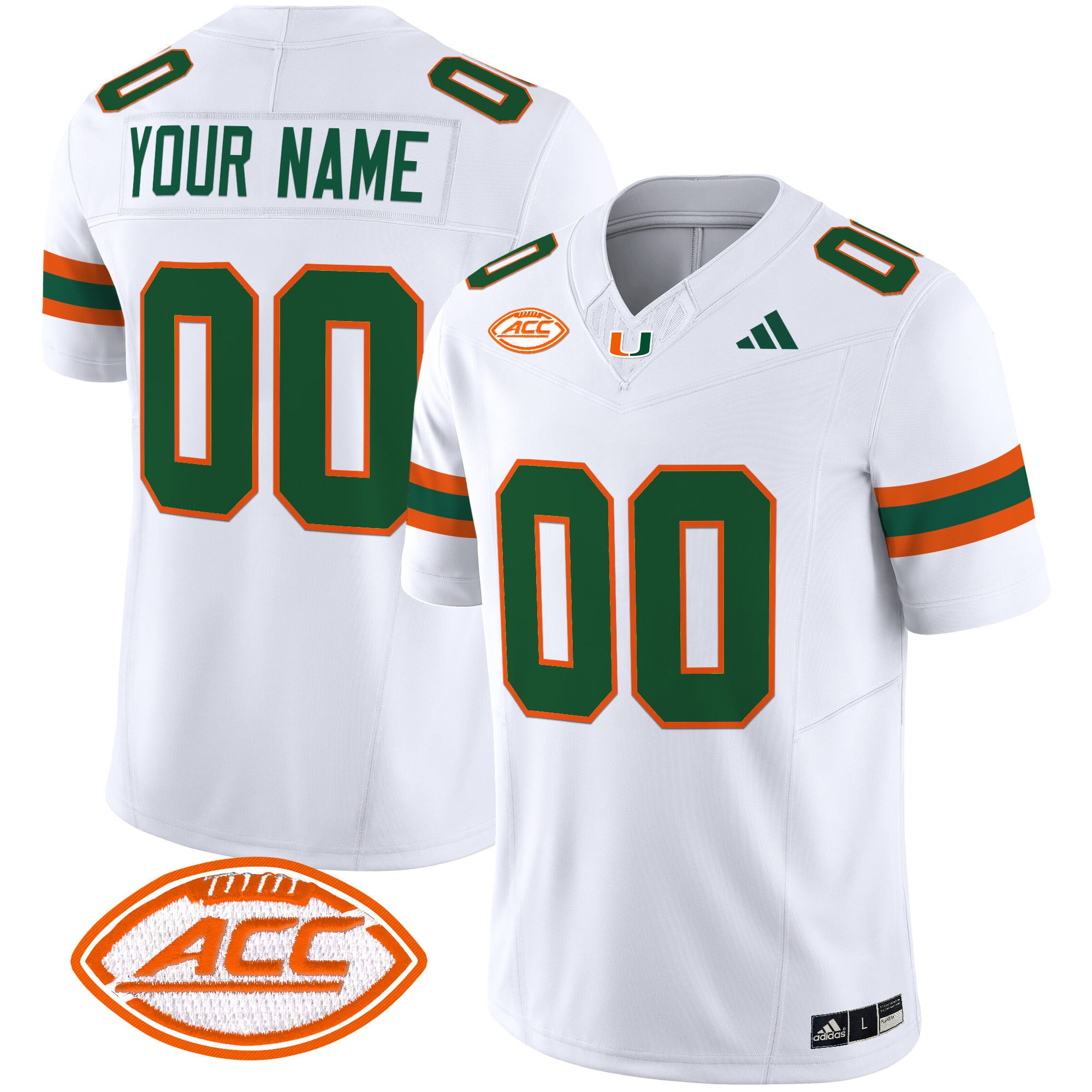Miami Hurricanes 2025 Vapor Limited Custom Jersey – All Stitched