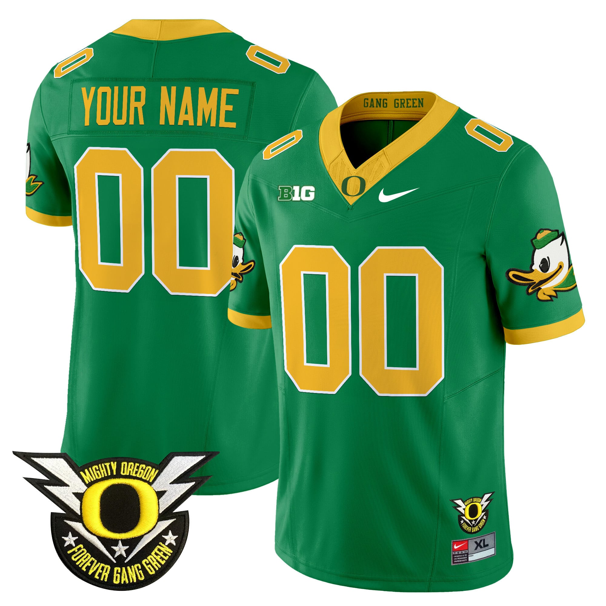 Oregon Ducks 2025 Vapor Limited Custom Jersey V2 – All Stitched