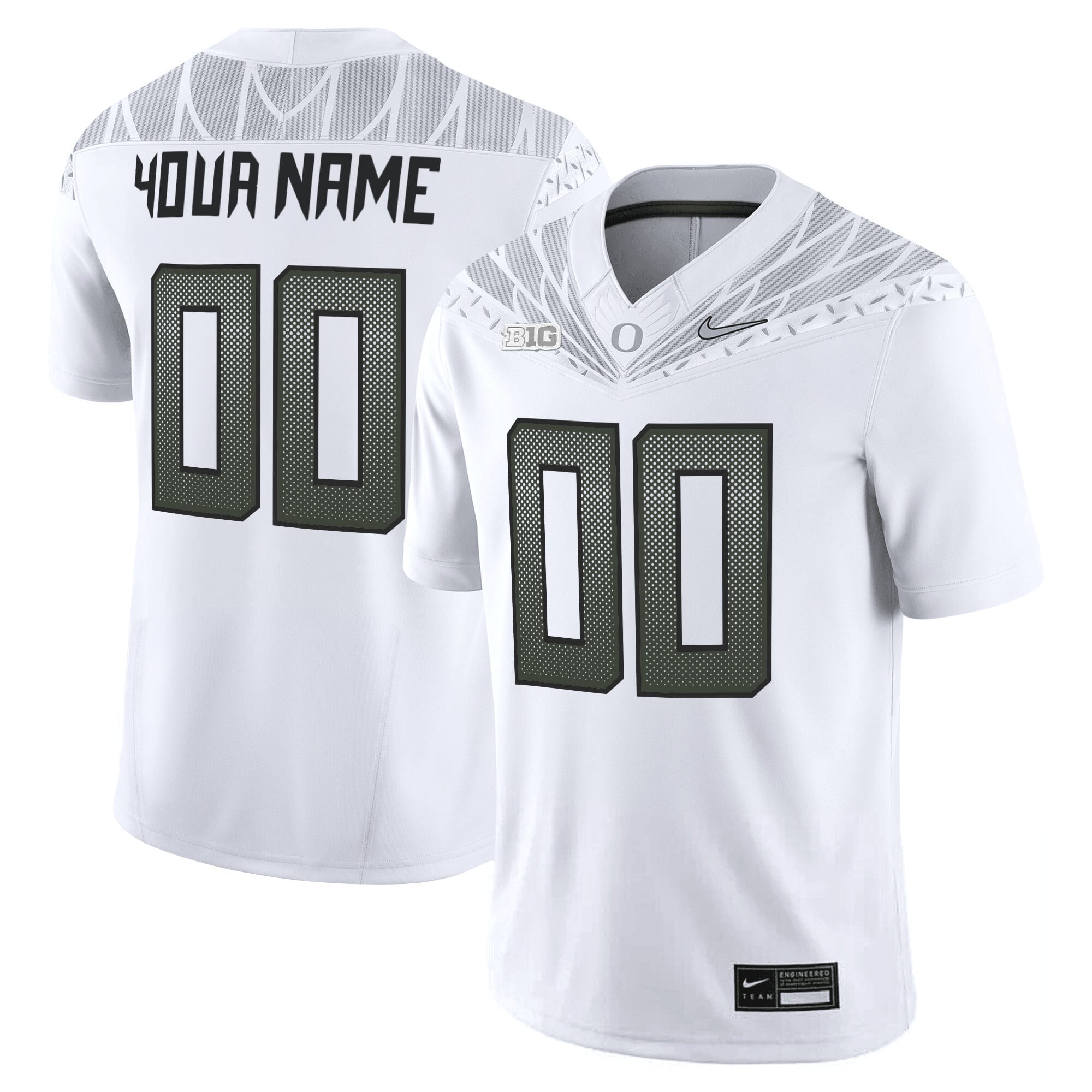 Oregon Ducks 2025 Vapor Limited Custom Jersey V2 – All Stitched