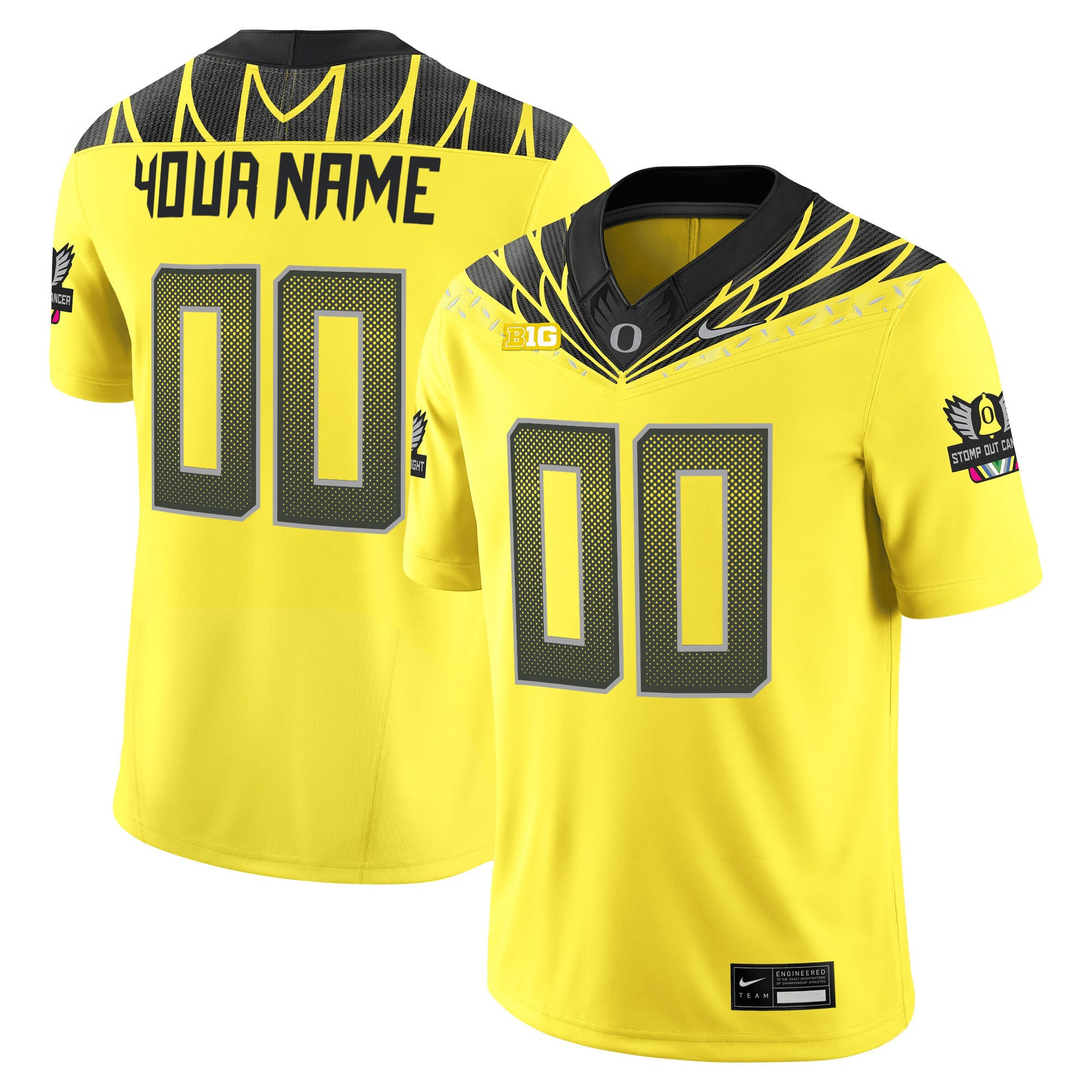 Oregon Ducks 2025 Vapor Limited Custom Jersey V2 – All Stitched