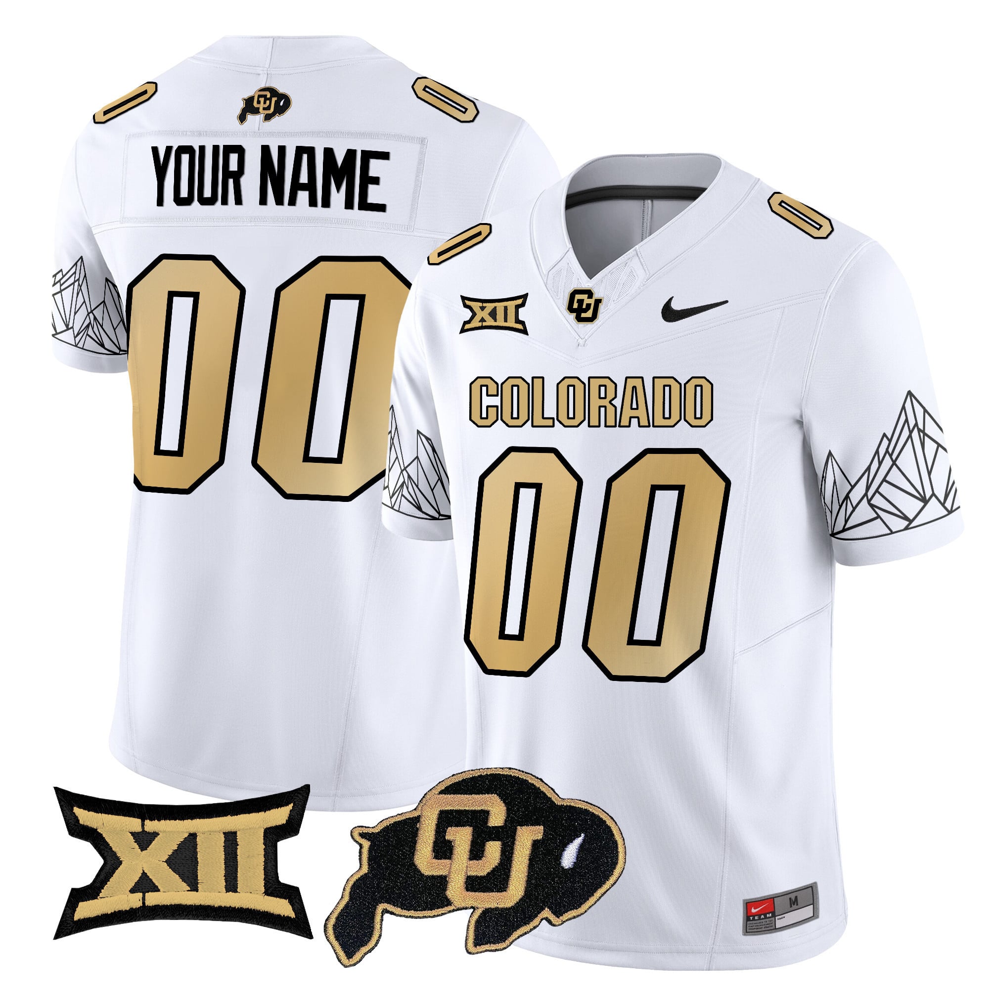 Colorado Buffaloes 2025 Vapor Limited Custom Jersey V2 – All Stitched