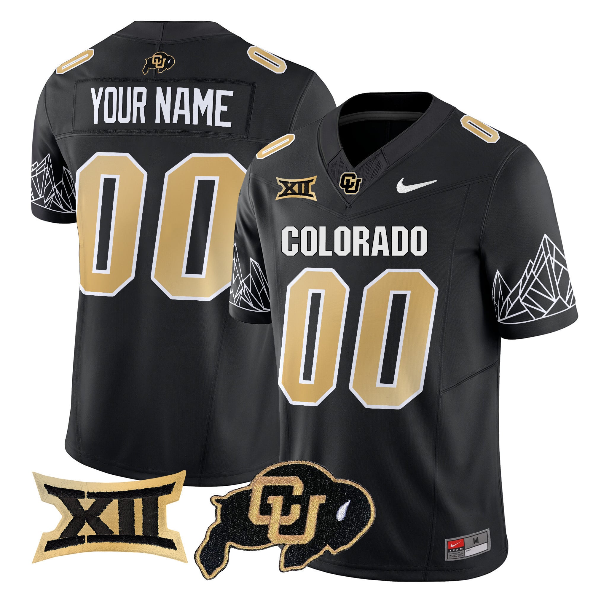 Colorado Buffaloes 2025 Vapor Limited Custom Jersey V2 – All Stitched