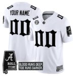Alabama Crimson Tide ‘Gothic Bama Blood Edition’ Vapor Limited Custom Jersey – All Stitched