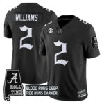 Men’s Alabama Crimson Tide ‘Gothic Bama Blood Edition’ Vapor Limited Jersey – All Stitched