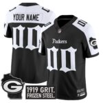 Green Bay Packers ‘Gothic Frozen Tundra Edition’ Vapor Limited Custom Jersey – All Stitched