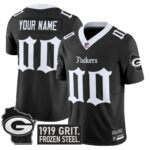 Green Bay Packers ‘Gothic Frozen Tundra Edition’ Vapor Limited Custom Jersey – All Stitched