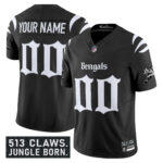 Cincinnati Bengals ‘Gothic Jungle Shadows Edition’ Vapor Limited Custom Jersey – All Stitched
