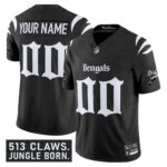 Cincinnati Bengals ‘Gothic Jungle Shadows Edition’ Vapor Limited Custom Jersey – All Stitched