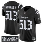 Men’s Cincinnati Bengals ‘Gothic Jungle Shadows Edition’ Vapor Limited Jersey – All Stitched