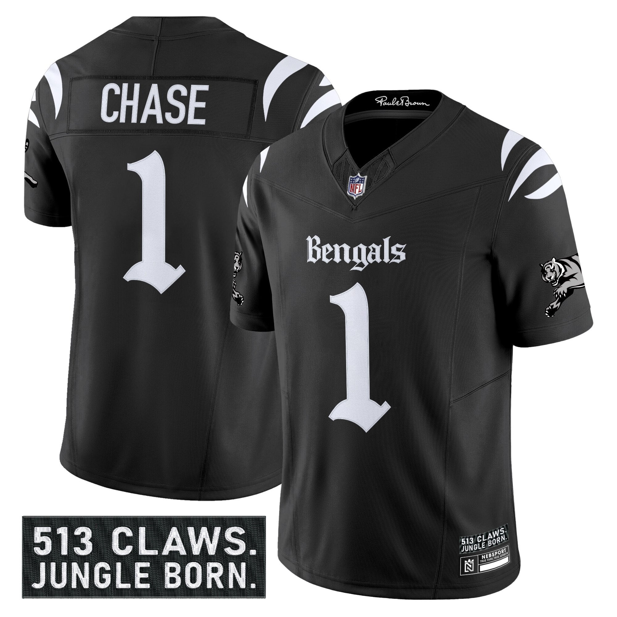 Men’s Cincinnati Bengals ‘Gothic Jungle Shadows Edition’ Vapor Limited Jersey – All Stitched