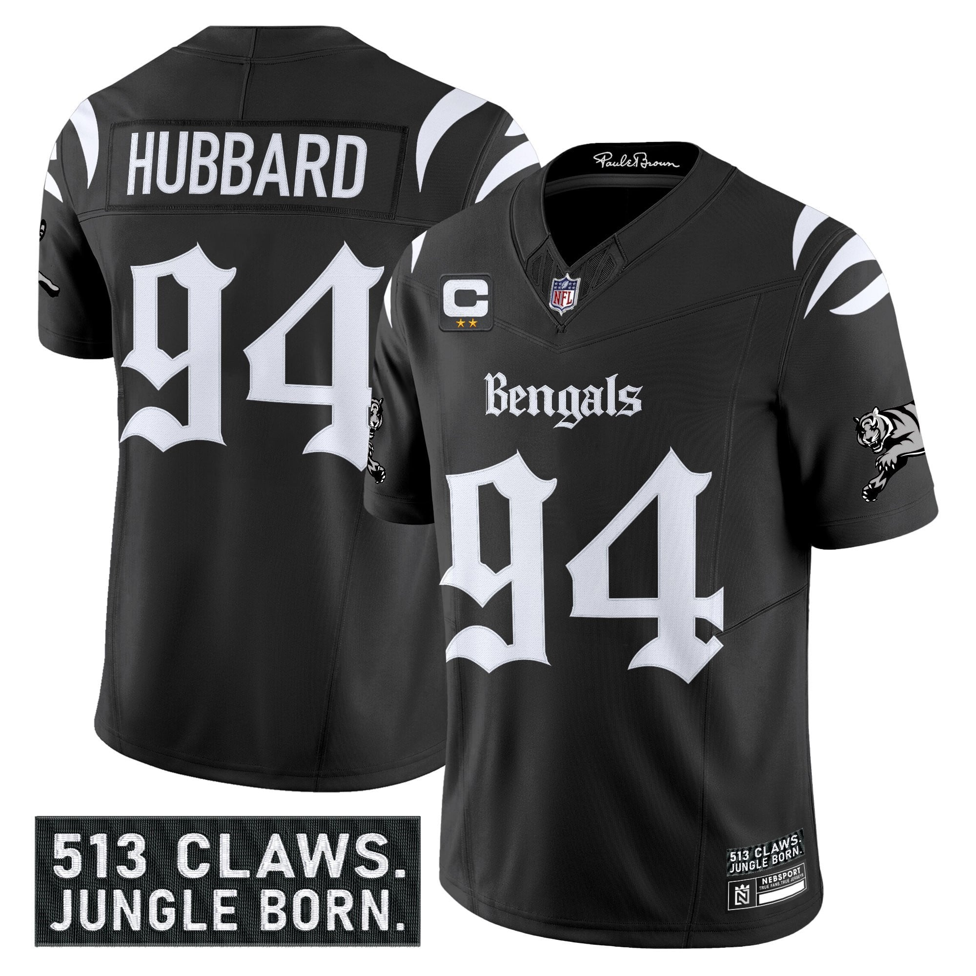 Men’s Cincinnati Bengals ‘Gothic Jungle Shadows Edition’ Vapor Limited Jersey – All Stitched