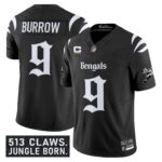 Men’s Cincinnati Bengals ‘Gothic Jungle Shadows Edition’ Vapor Limited Jersey – All Stitched