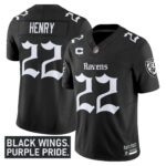 Men’s Baltimore Ravens ‘Gothic Nevermore Edition’ Vapor Limited Jersey – All Stitched