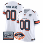 Denver Broncos Logo Patch Vapor Limited Custom Jersey – All Stitched