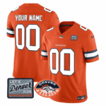 Denver Broncos Logo Patch Vapor Limited Custom Jersey – All Stitched