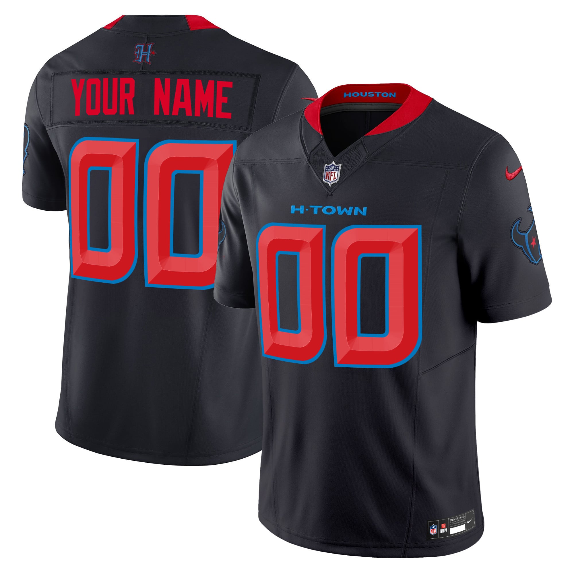 Houston Texans 2024 Vapor Limited Custom Jersey – All Stitched