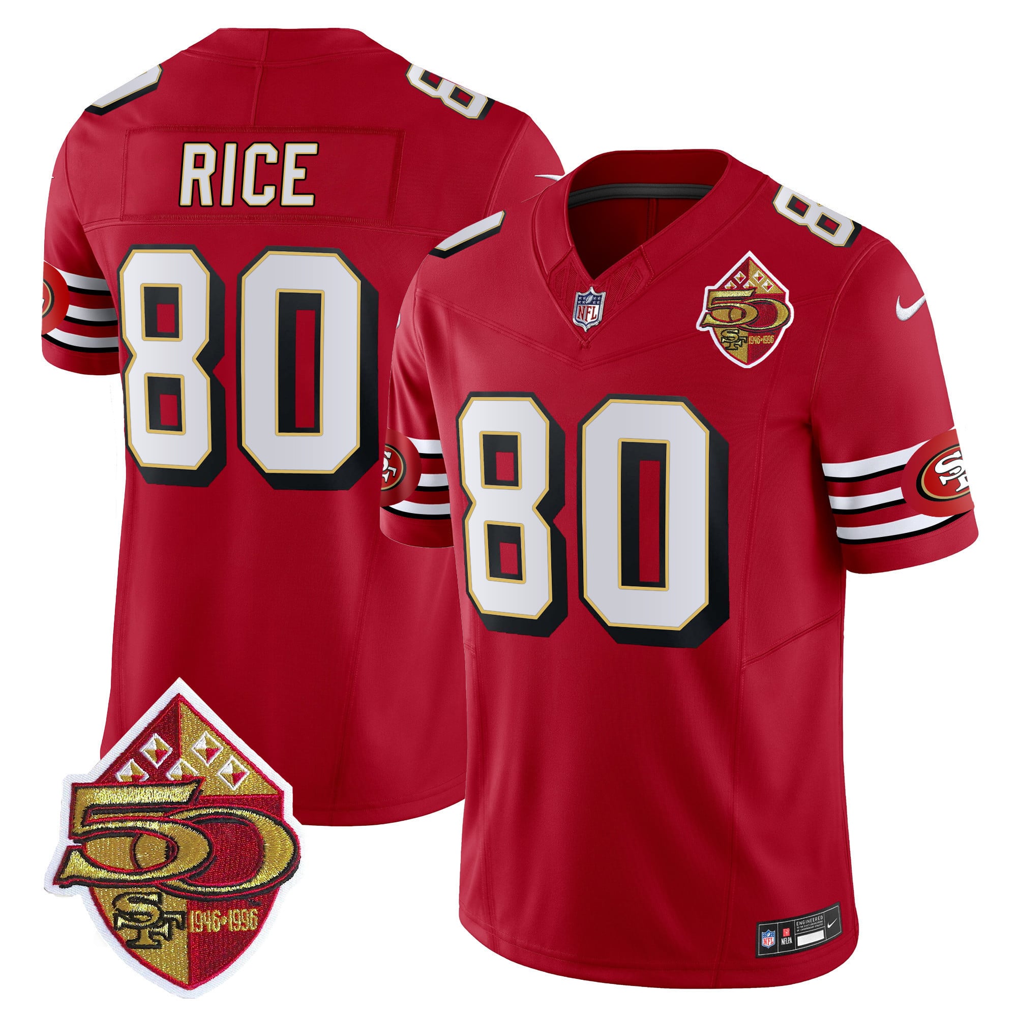 Men’s 49ers 1996 Throwback Vapor Limited Jersey – All Stitched