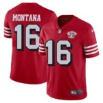 San Francisco 49Ers 75Th Anniversary Throwback Scarlet Jersey – All Stitched